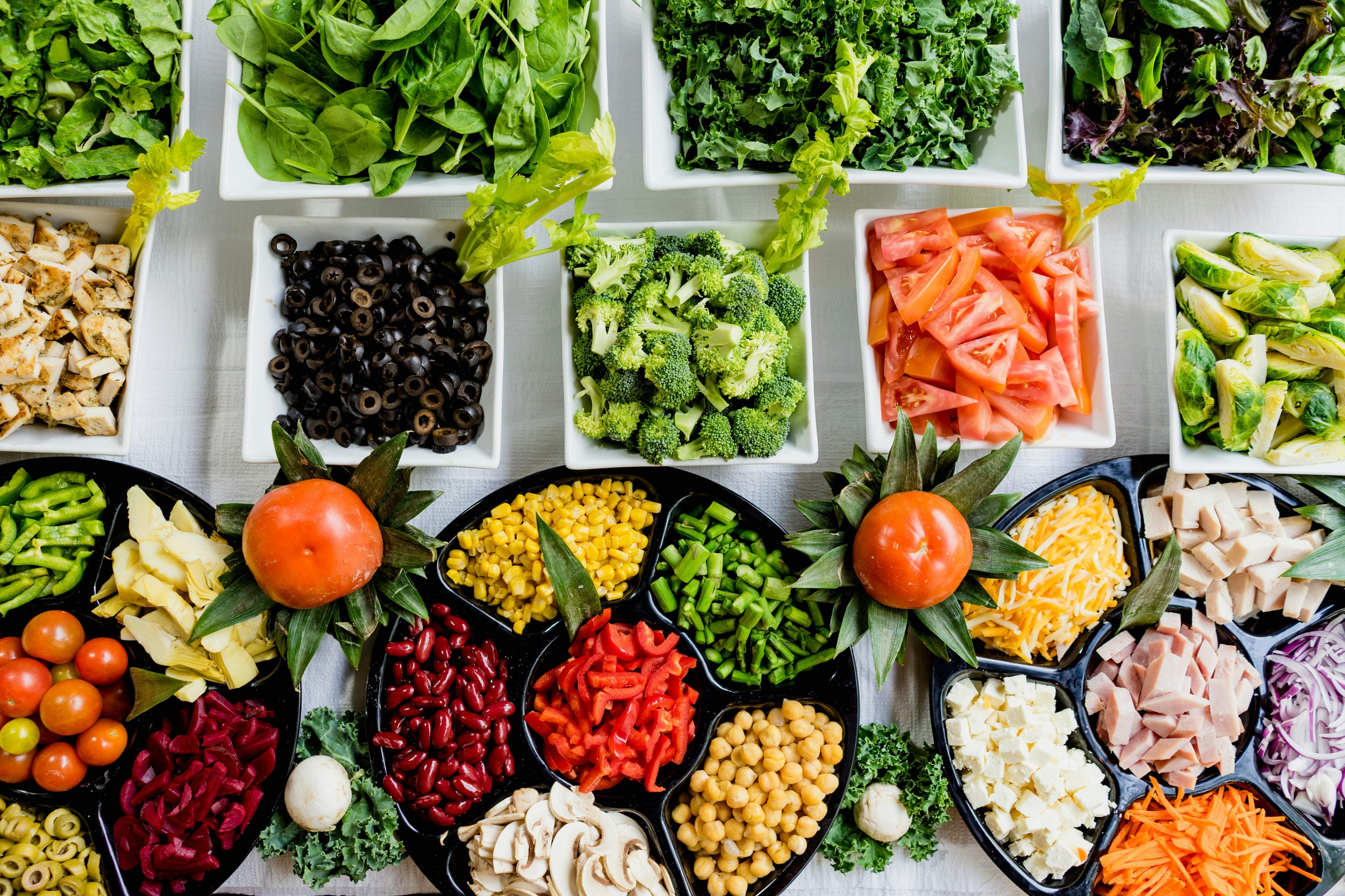 Fresh produce market background